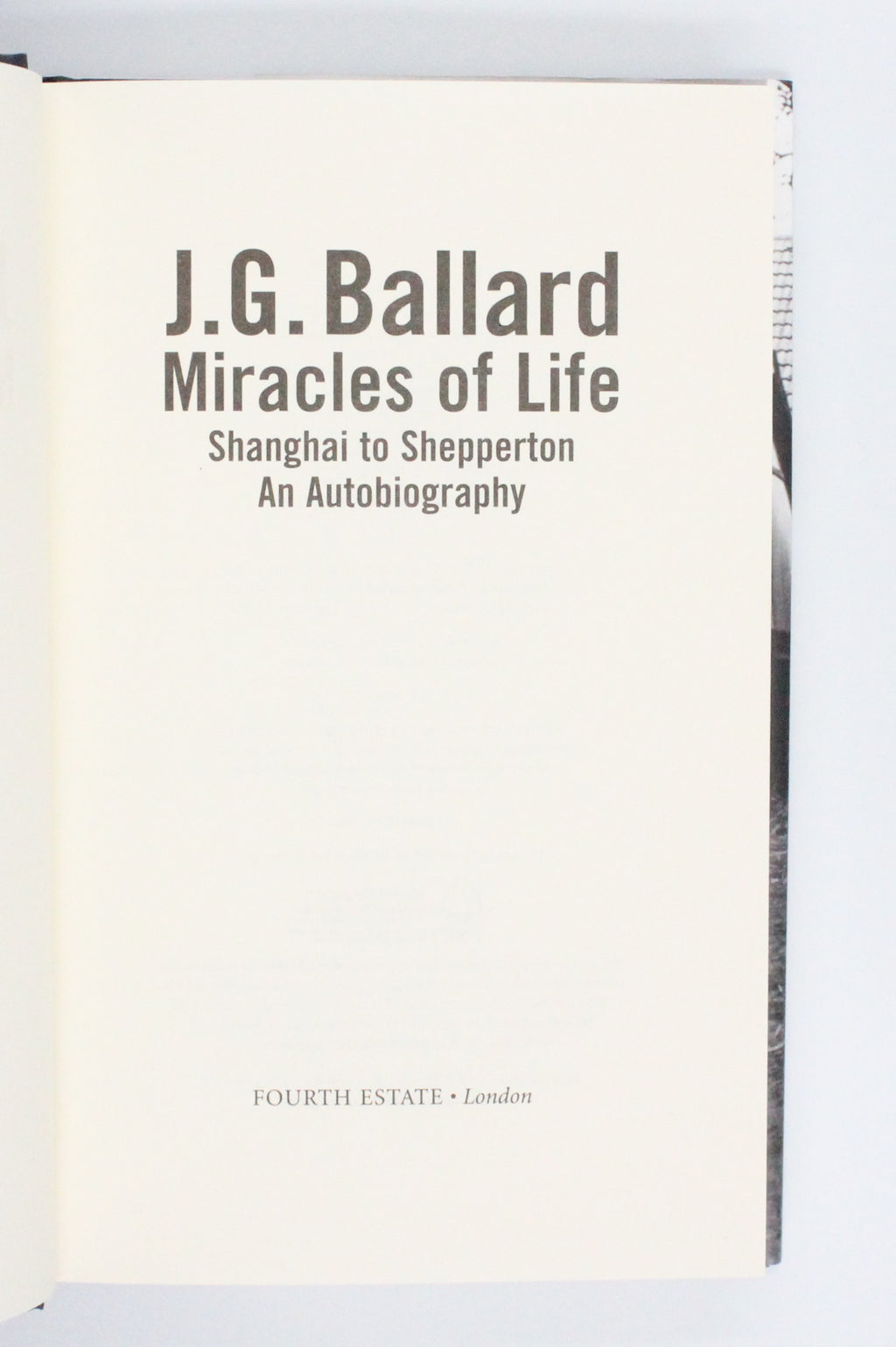 2008 Miracles of Life by J. G. Ballard