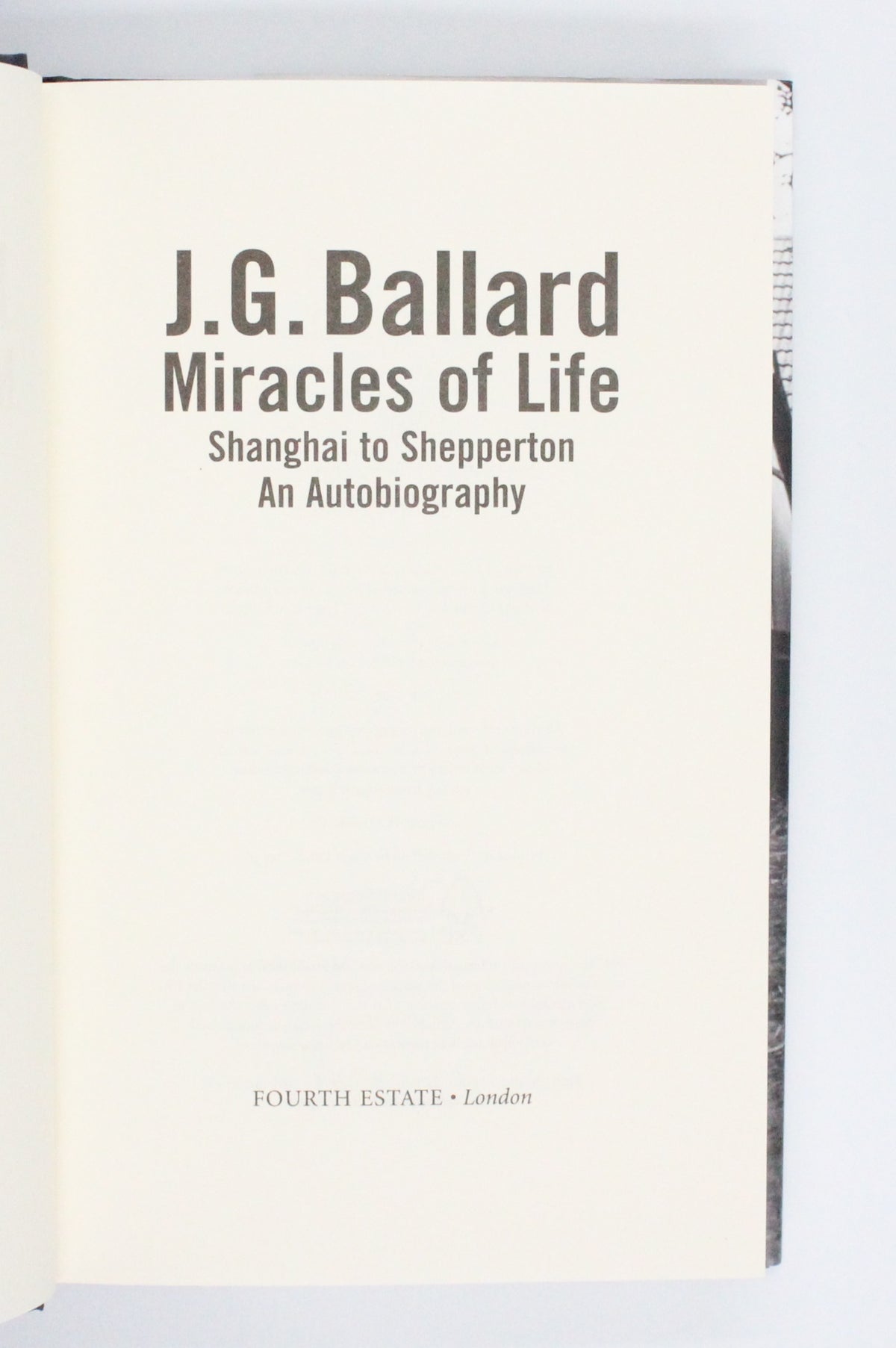 2008 Miracles of Life by J. G. Ballard
