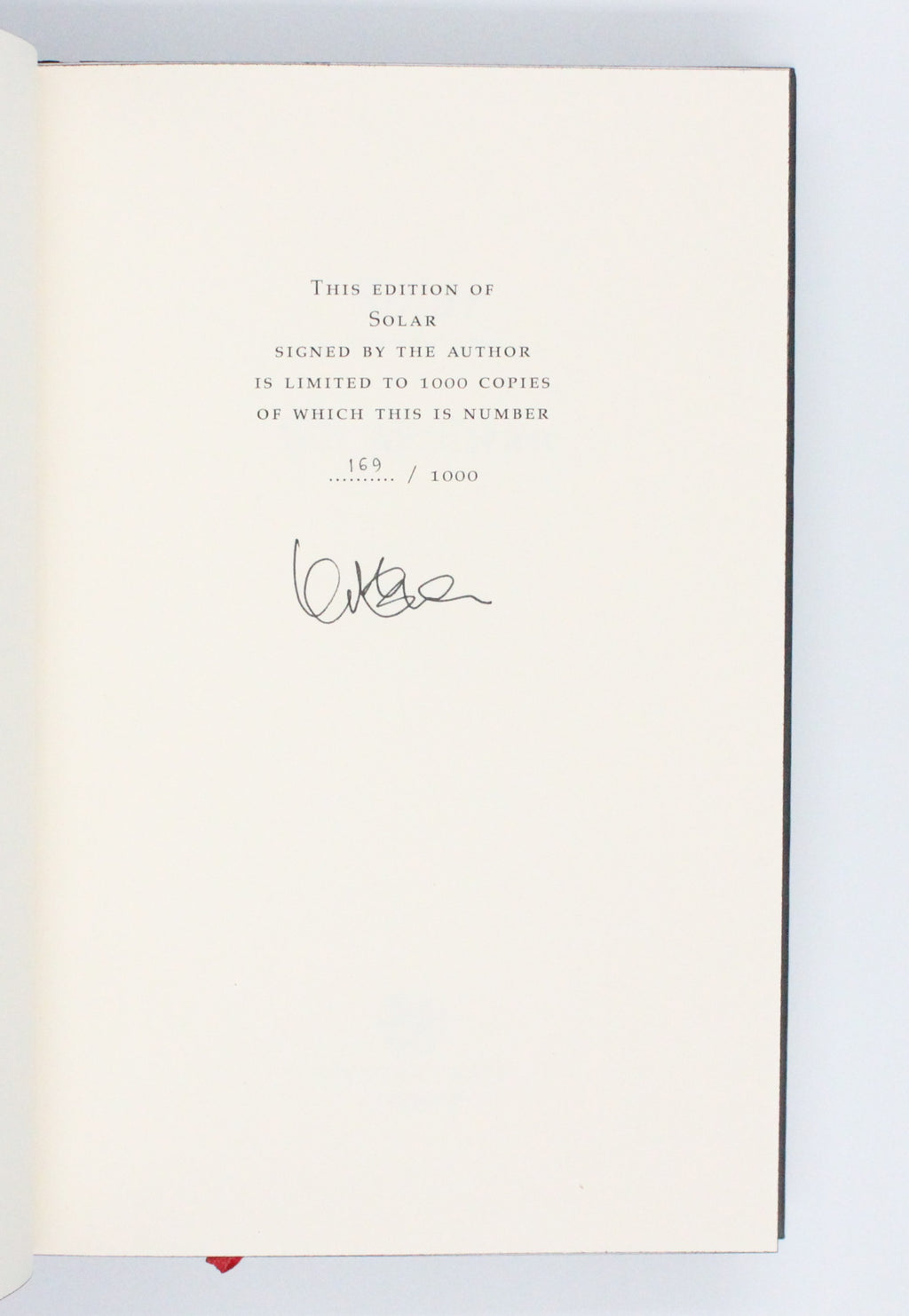 2010 Solar by Ian McEwan
