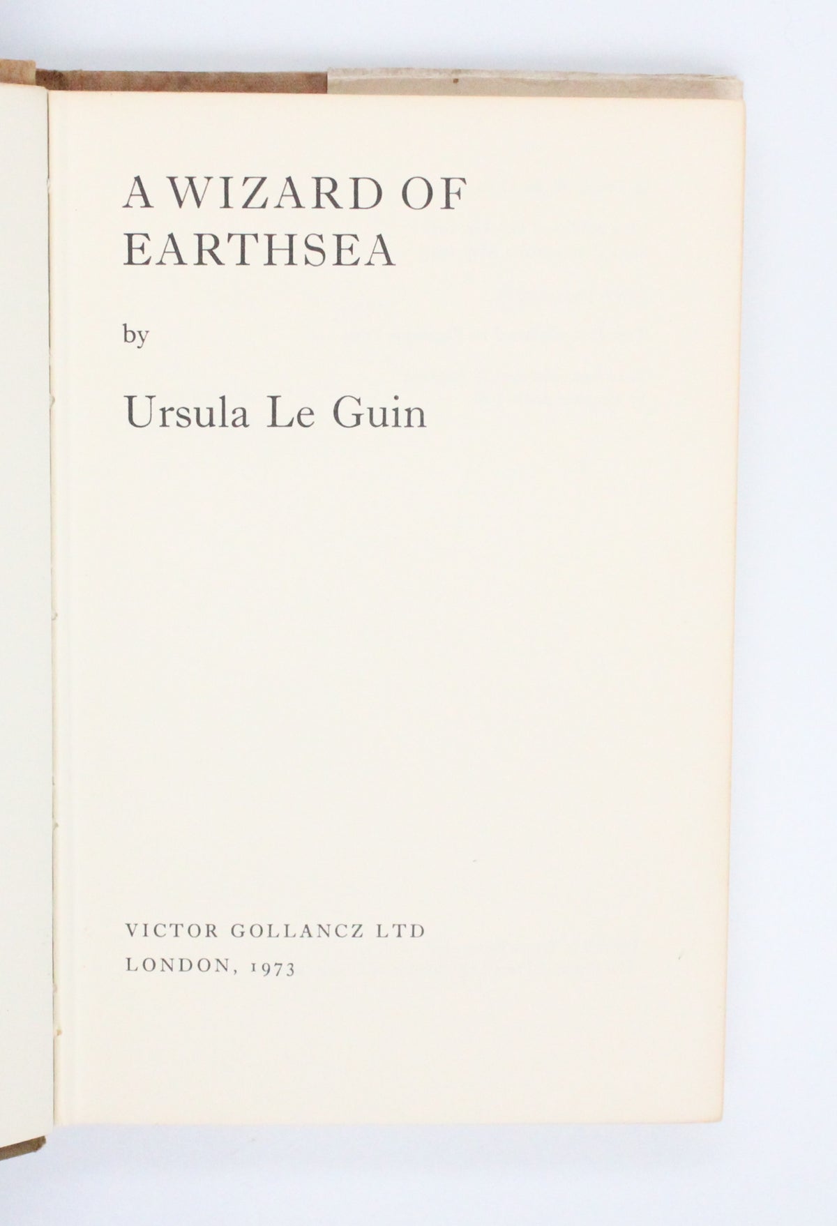 1973 A Wizard of Earthsea by Ursula Le Guin
