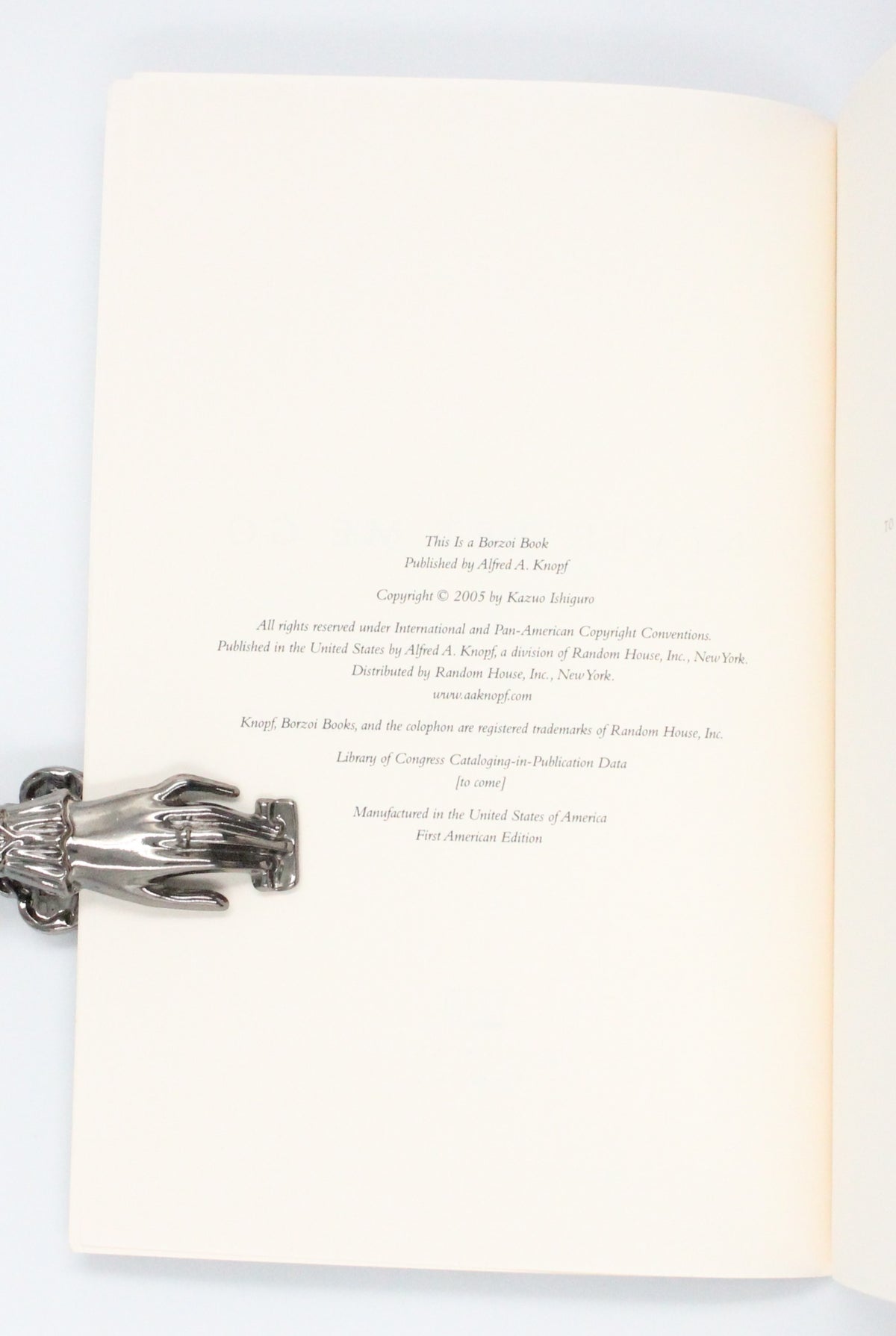 2005 Never Let Me Go by Kazuo Ishiguro