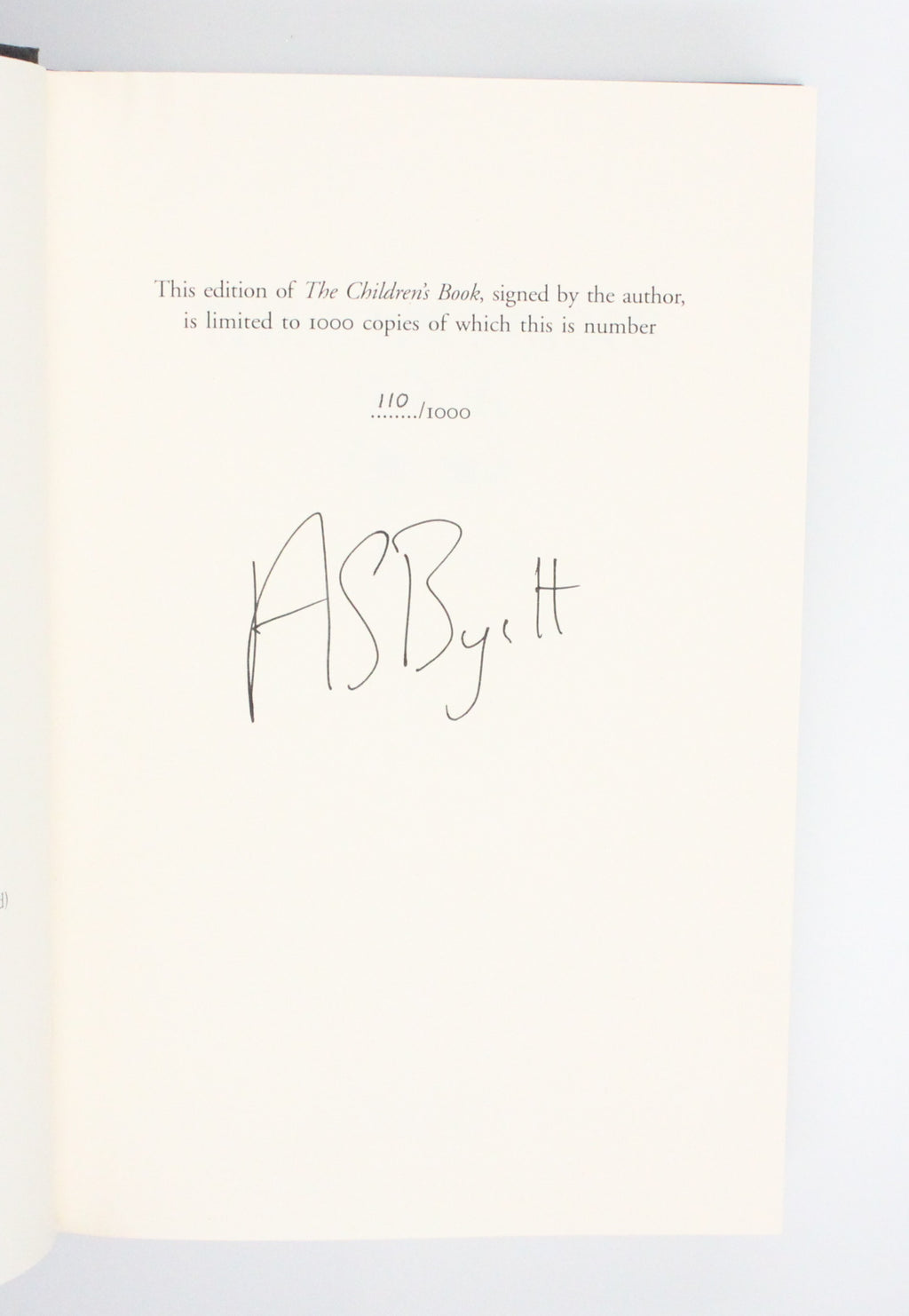 2009 The Children’s Book by A. S. Byatt
