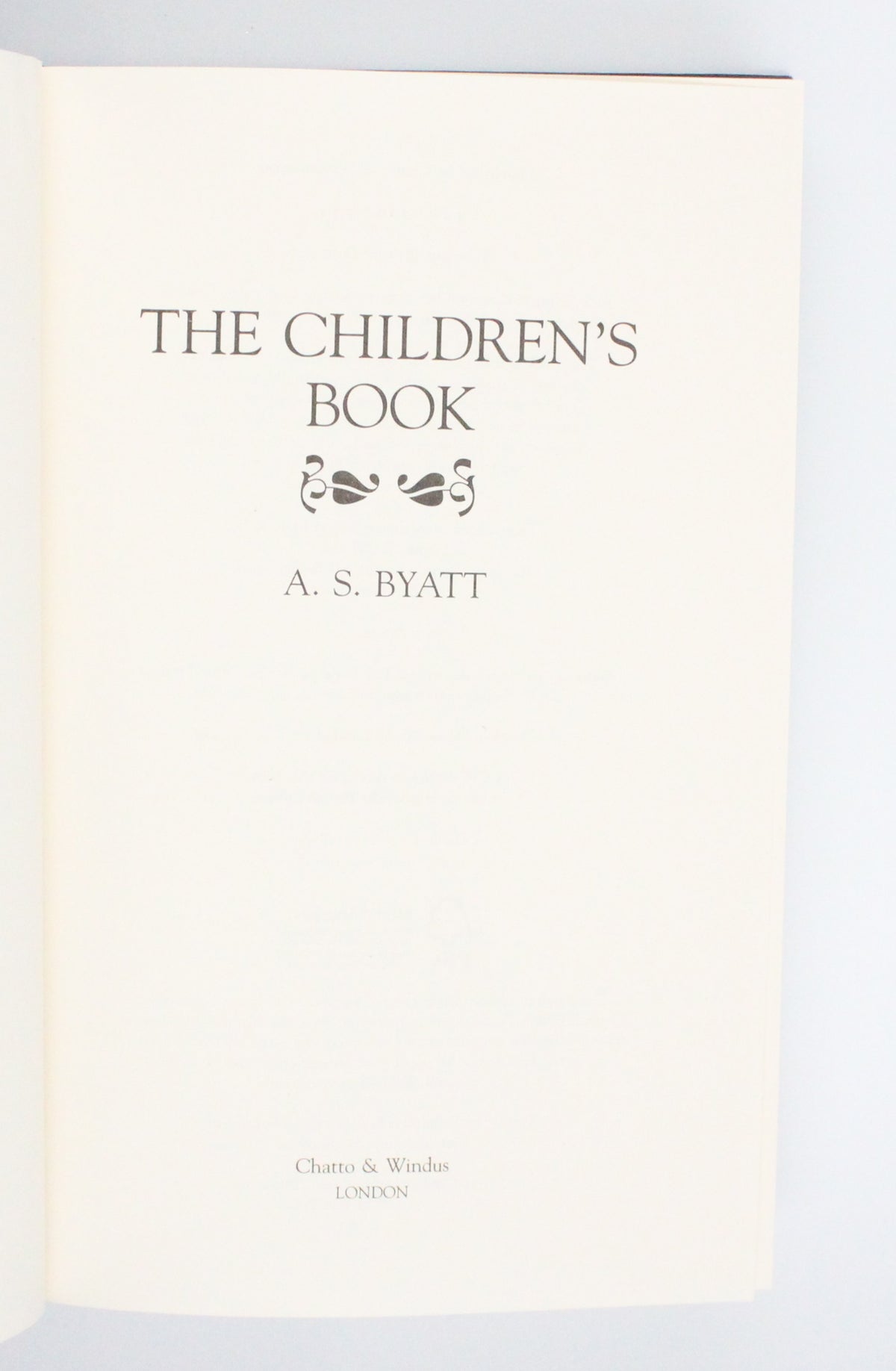 2009 The Children’s Book by A. S. Byatt