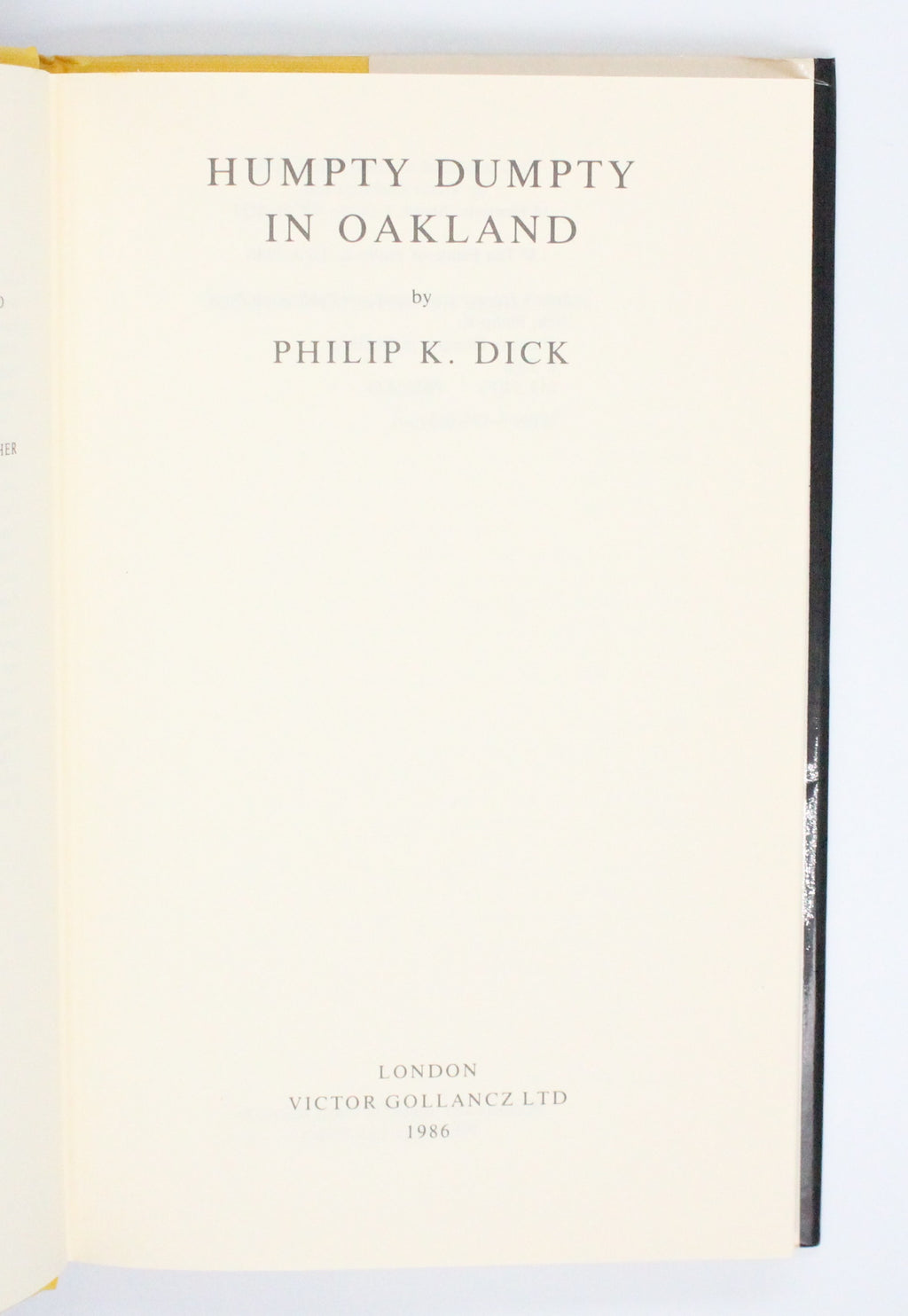 1986 Humpty Dumpty in Oakland by Philip K. Dick