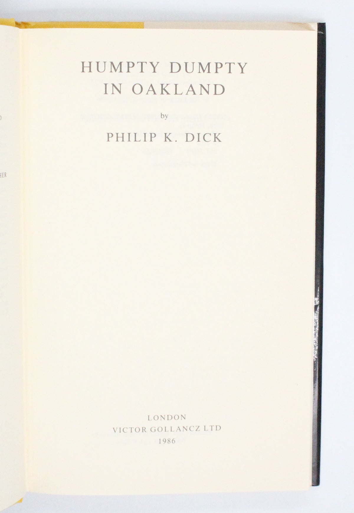 1986 Humpty Dumpty in Oakland by Philip K. Dick