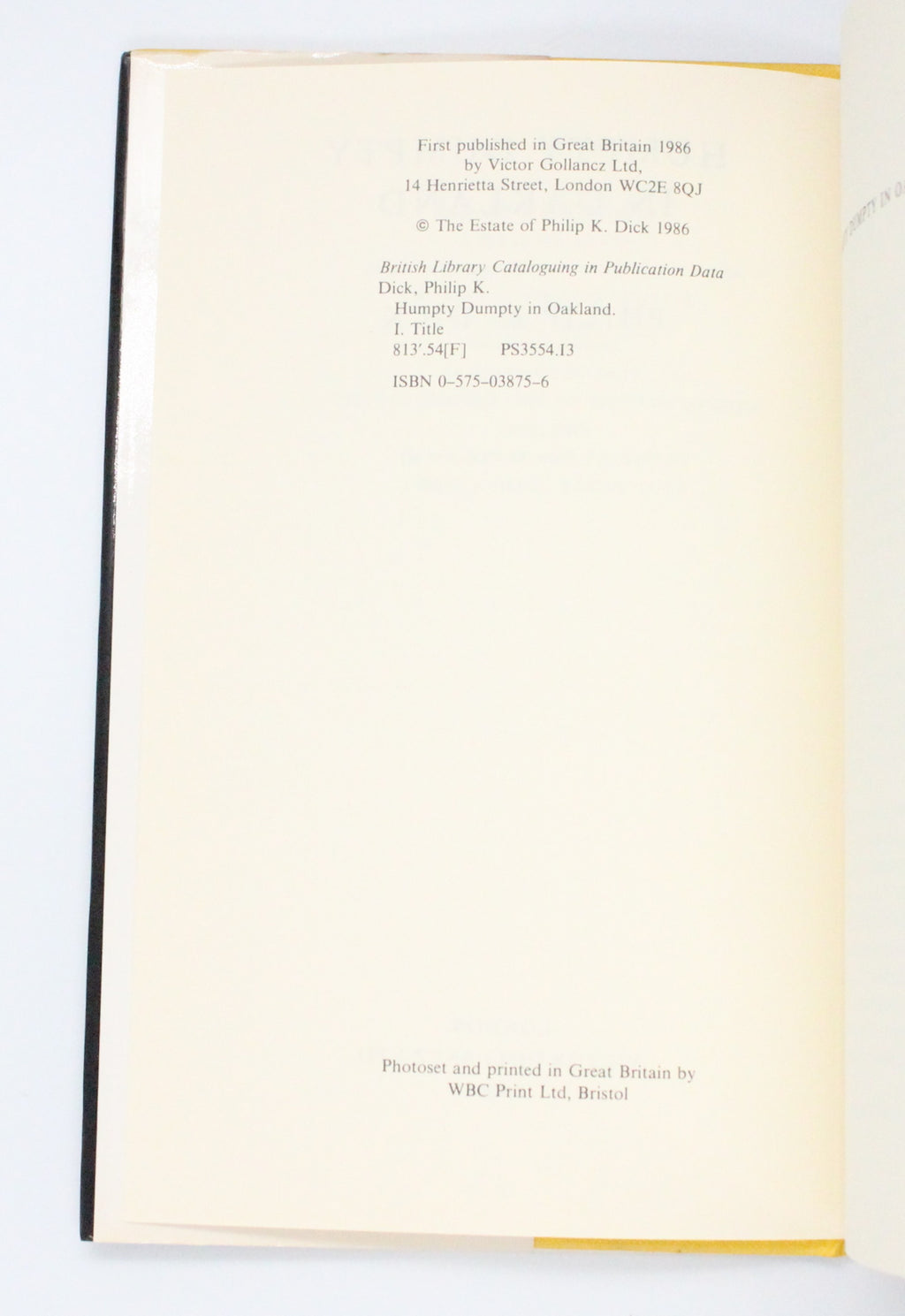 1986 Humpty Dumpty in Oakland by Philip K. Dick