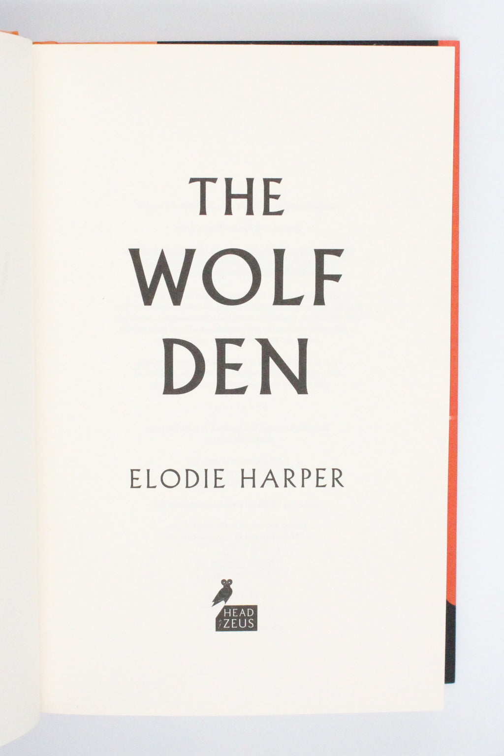 2021 The Wolf Den by Elodie Harper