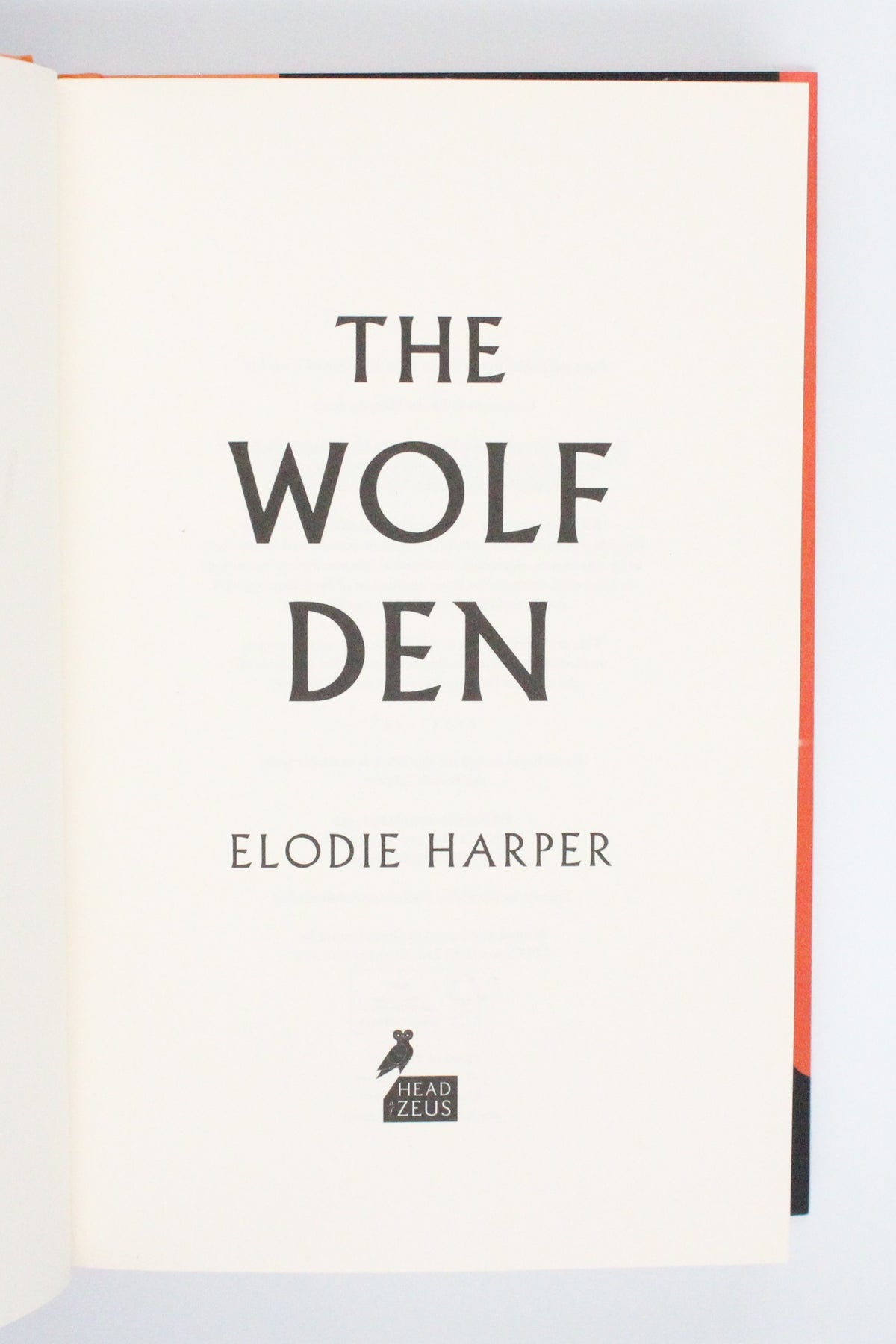 2021 The Wolf Den by Elodie Harper