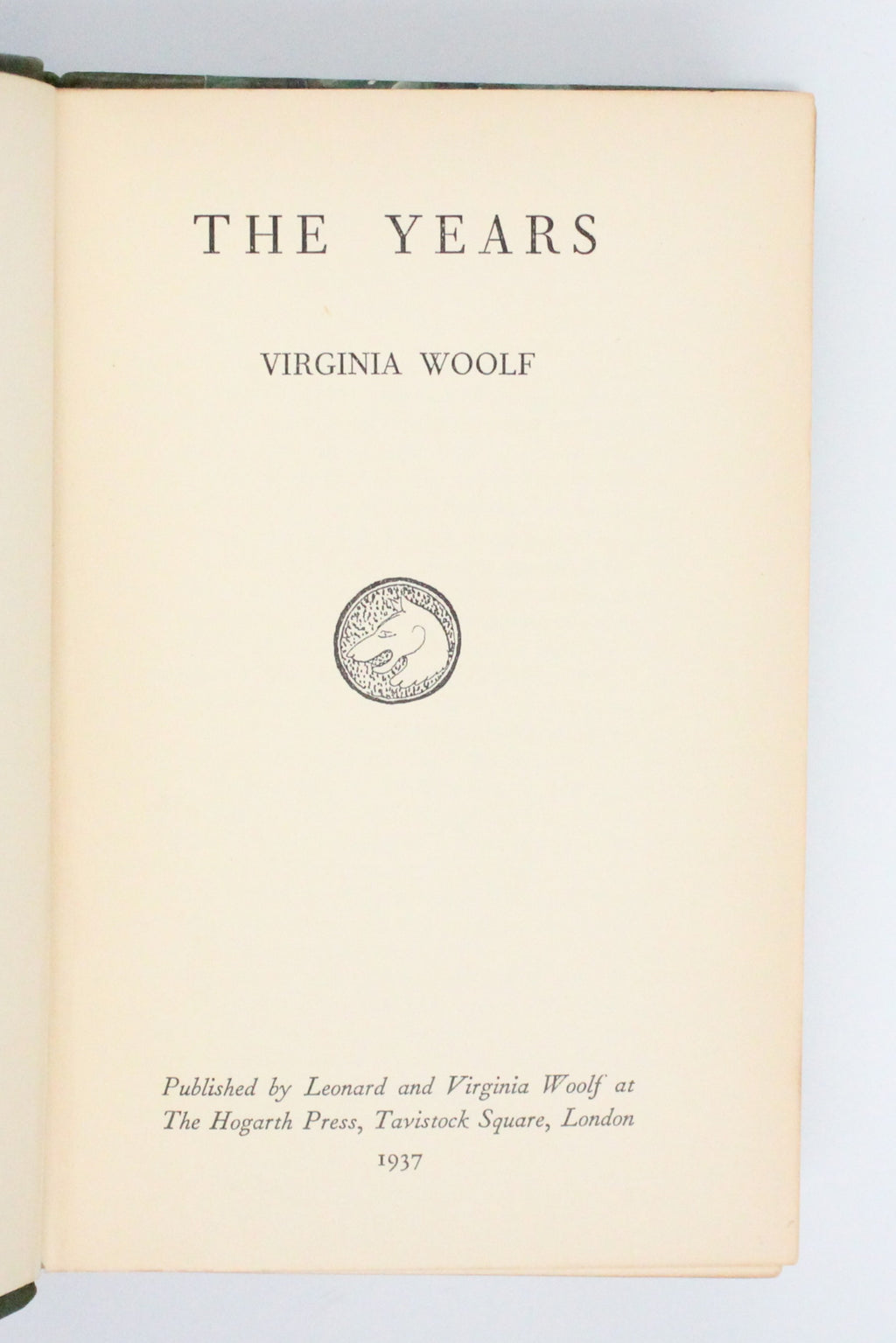1937 The Years by Virginia Woolf