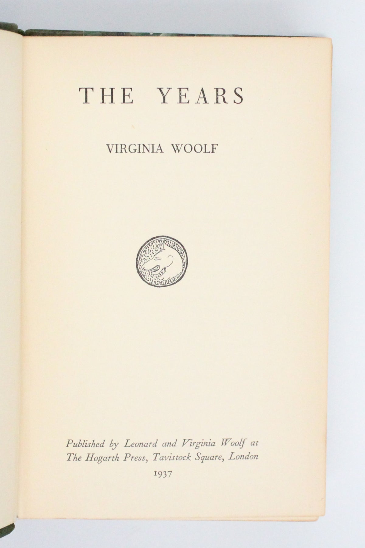 1937 The Years by Virginia Woolf