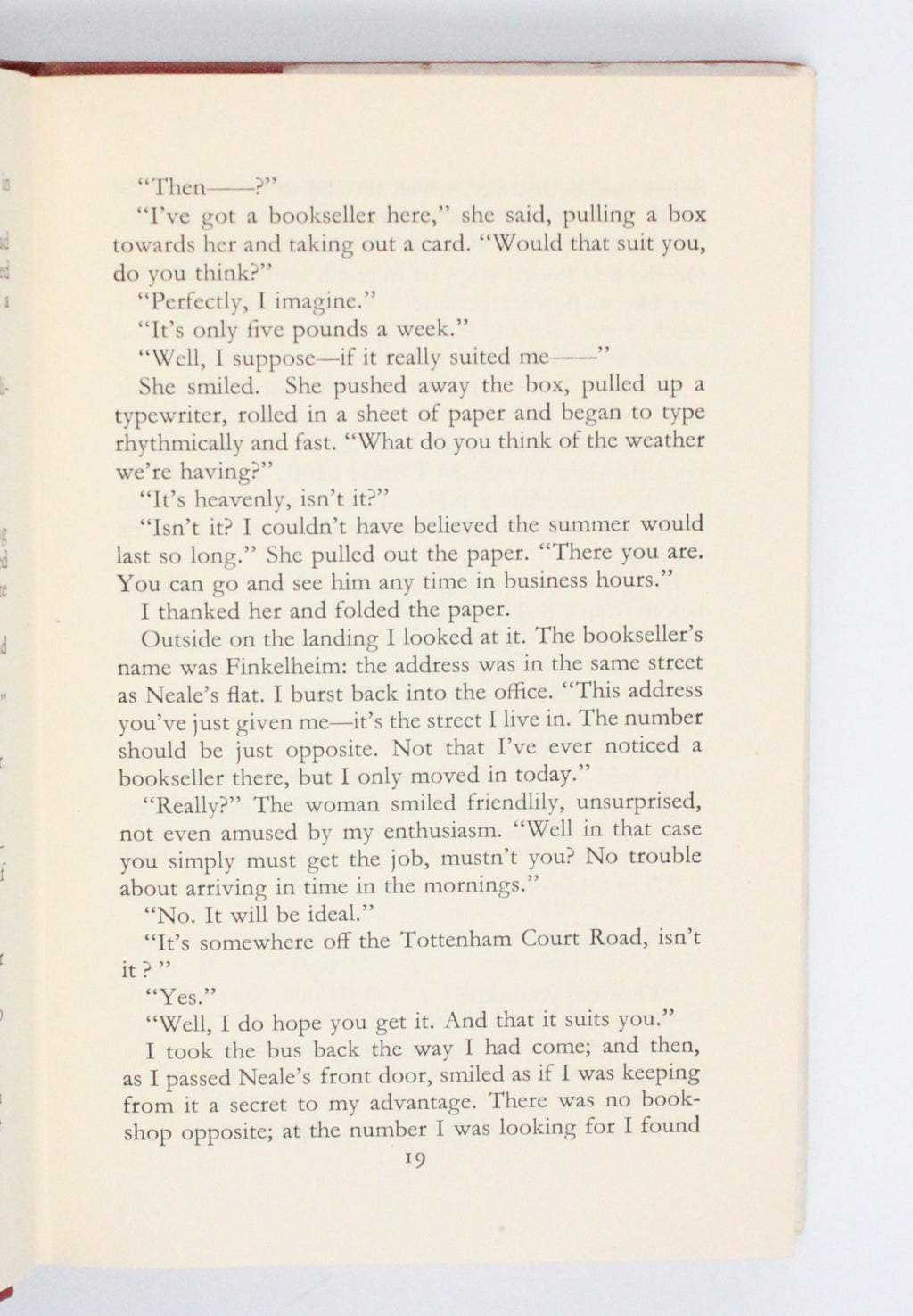 1956 The King of a Rainy Country by Brigid Brophy