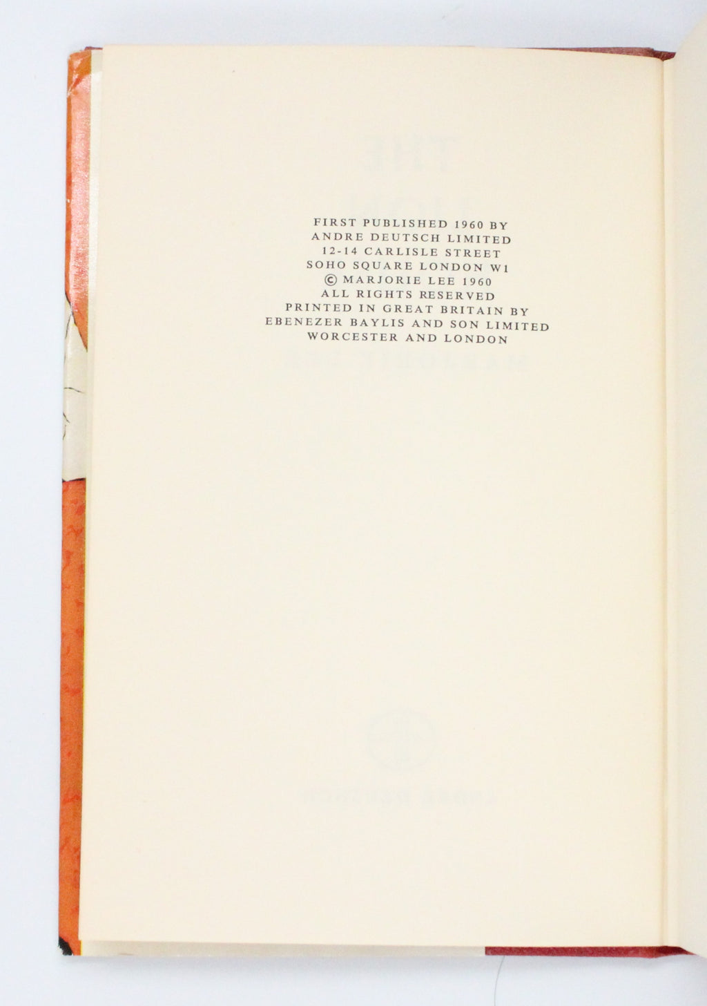 1960 The Lion House by Marjorie Lee