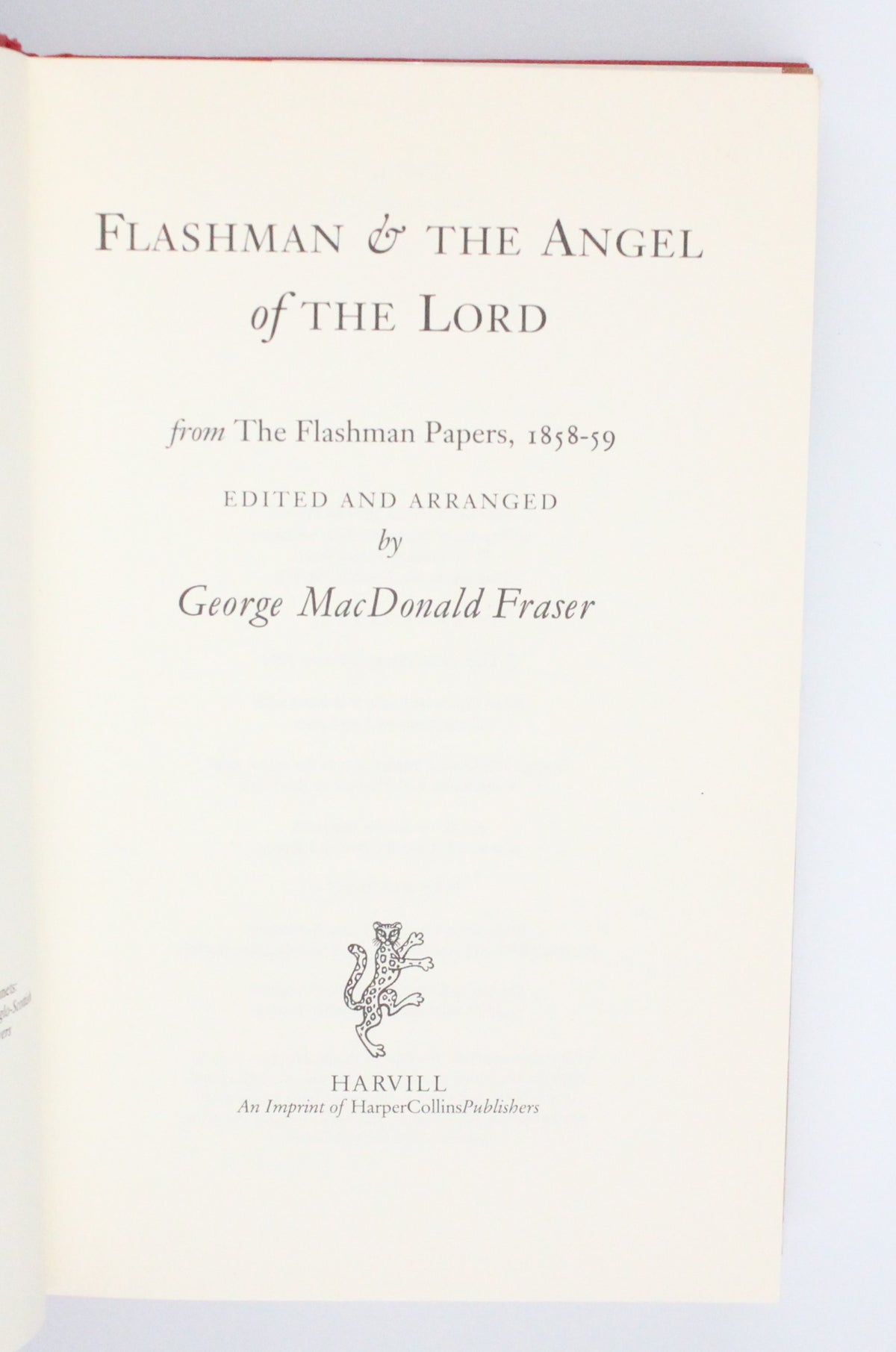 1994 Flashman and the Angel of The Lord by George MacDonald Fraser