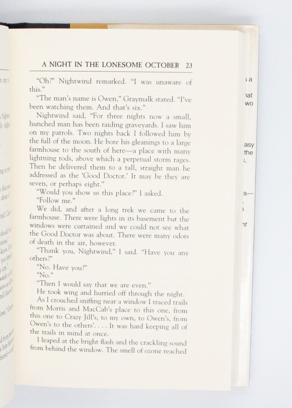 1993 A Night in The Lonesome October by Roger Zelazny