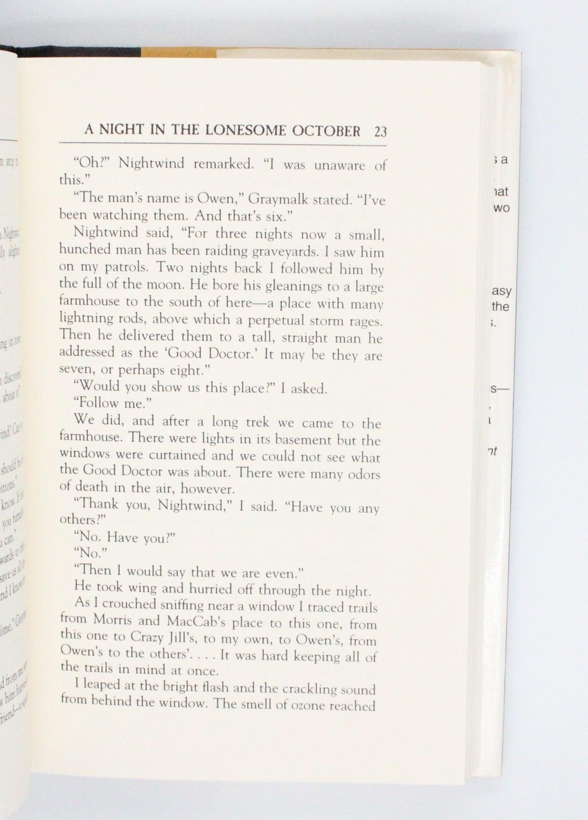 1993 A Night in The Lonesome October by Roger Zelazny