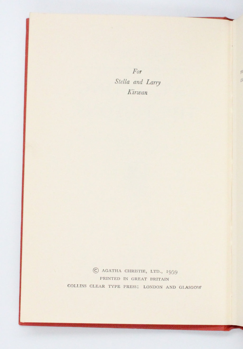 1959 Cat Among the Pigeons by Agatha Christie