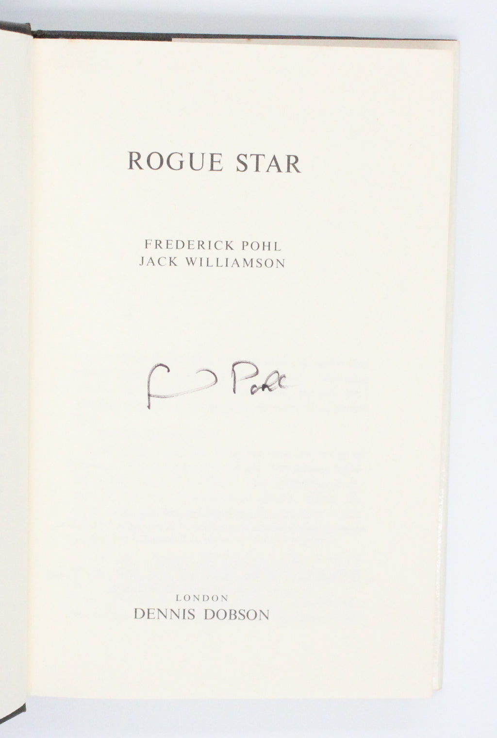 1969 Rogue Star by Frederik Pohl and Jack Williamson