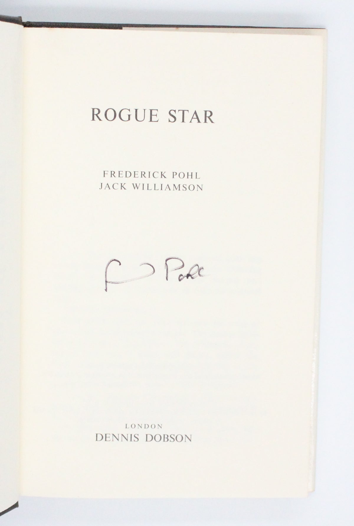 1969 Rogue Star by Frederik Pohl and Jack Williamson