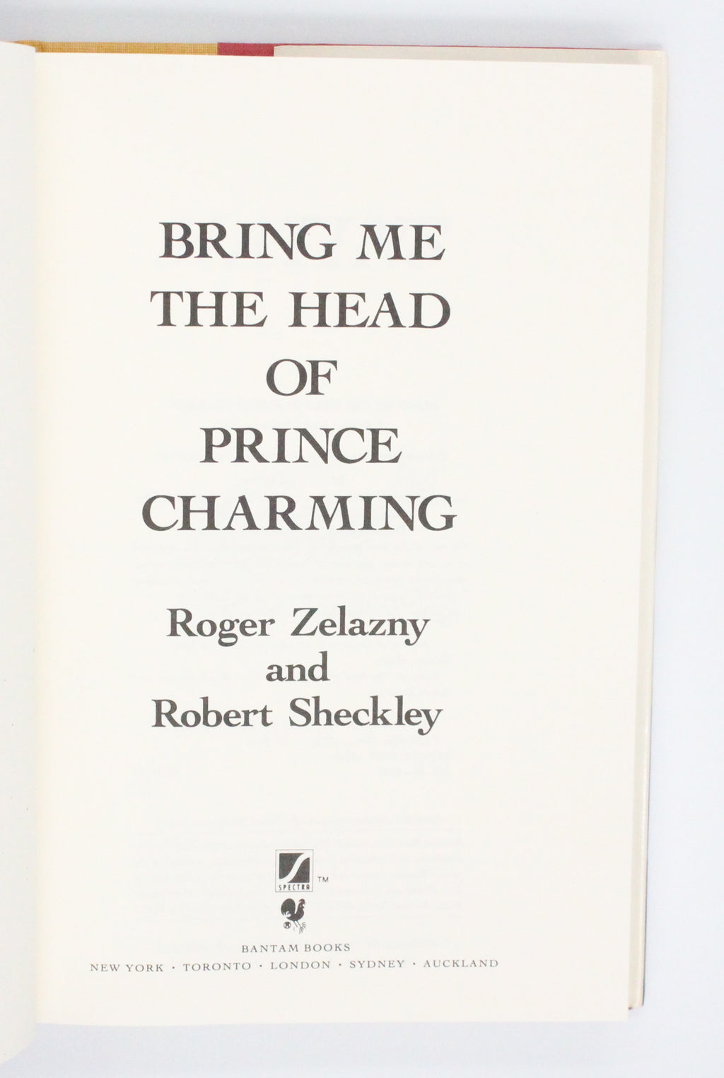 1991 Bring Me the Head of Prince Charming by Roger Zelazny and Robert Sheckley