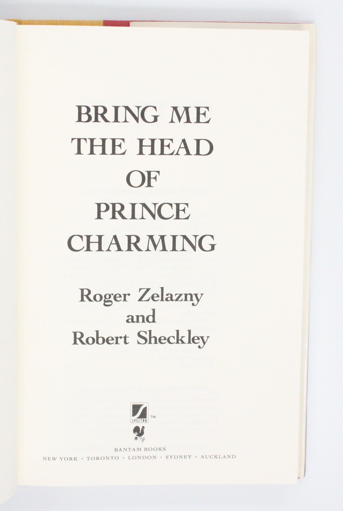 1991 Bring Me the Head of Prince Charming by Roger Zelazny and Robert Sheckley