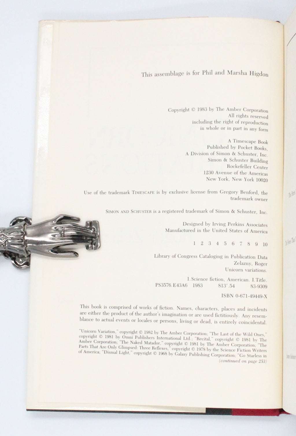 1983 Unicorn Variations by Roger Zelazny