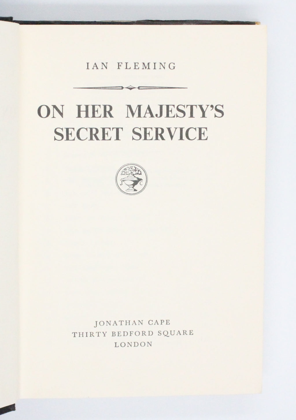 1964 On Her Majesty’s Secret Service by Ian Fleming