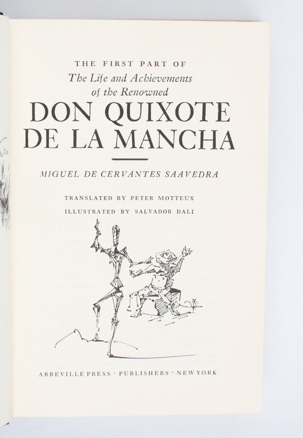 1979 Don Quixote by Miguel De Cervantes [Salvador Dali illus.]