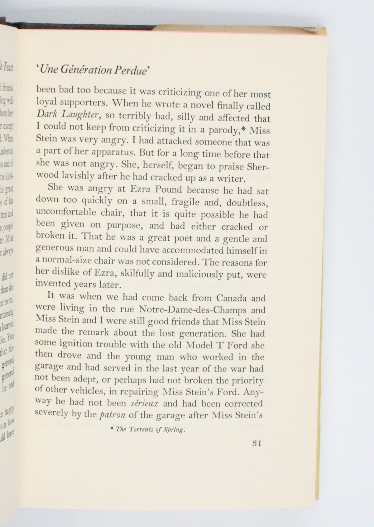 1964 A Moveable Feast by Ernest Hemingway