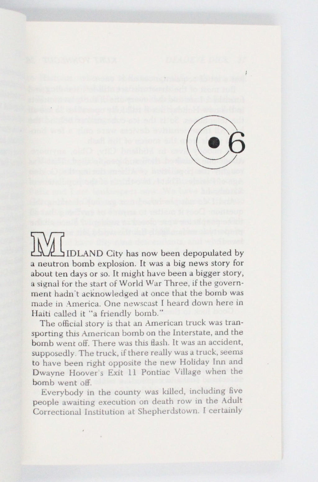 1983 Deadeye Dick by Kurt Vonnegut