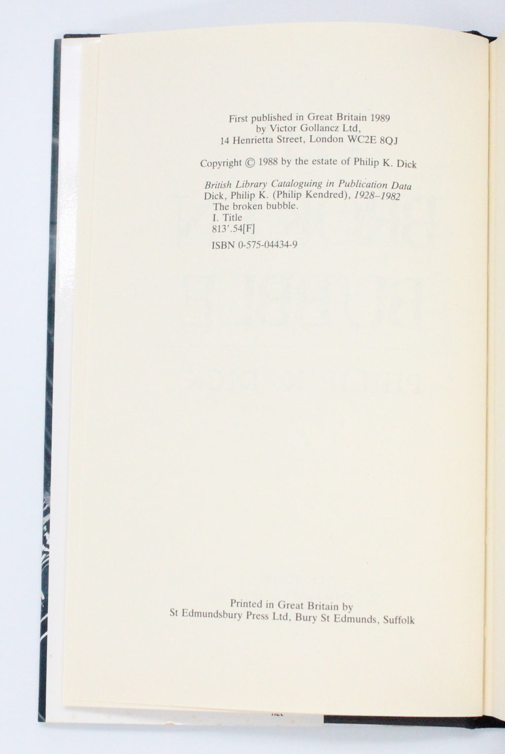 1989 The Broken Bubble by Philip K. Dick