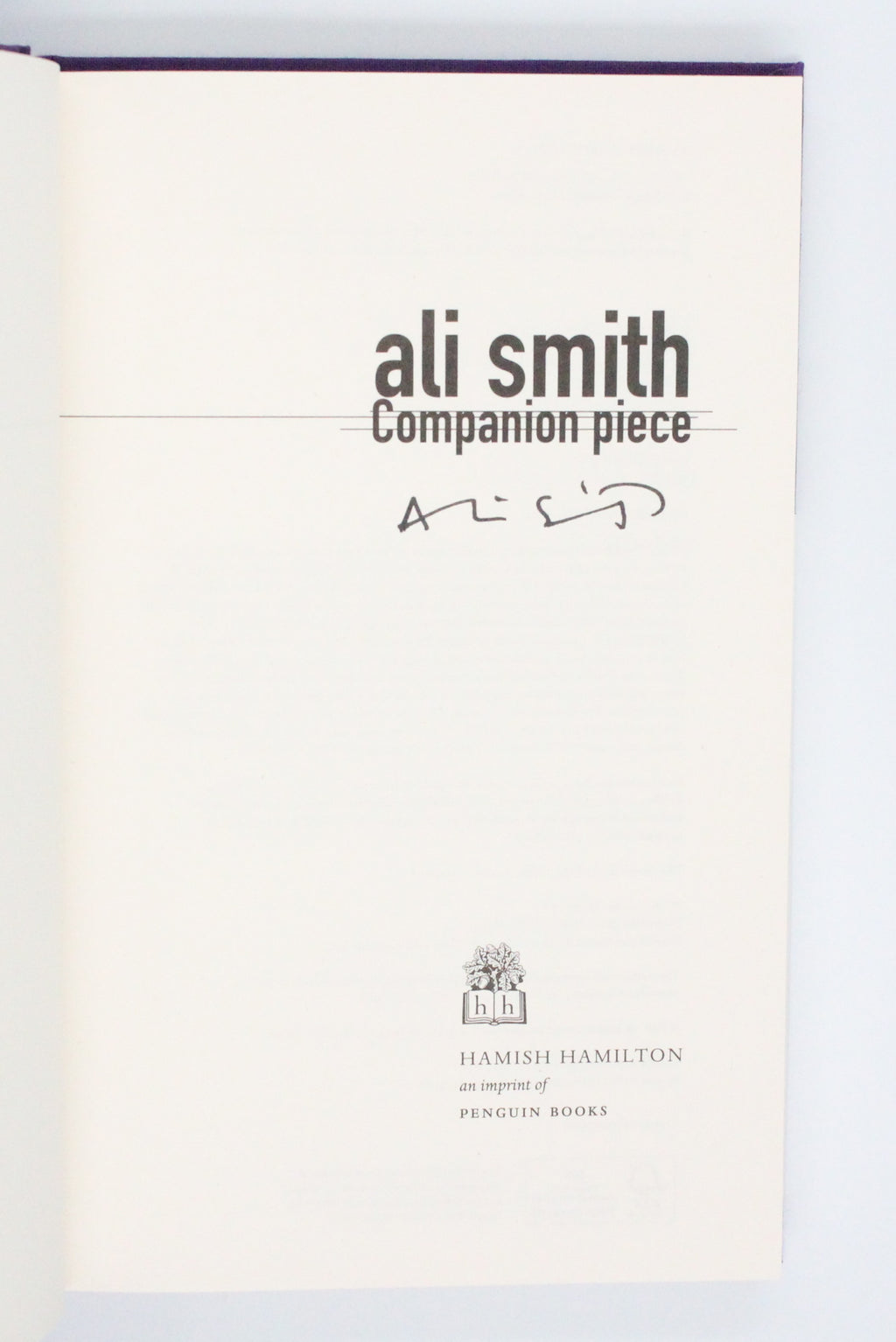2022 Companion Piece by Ali Smith