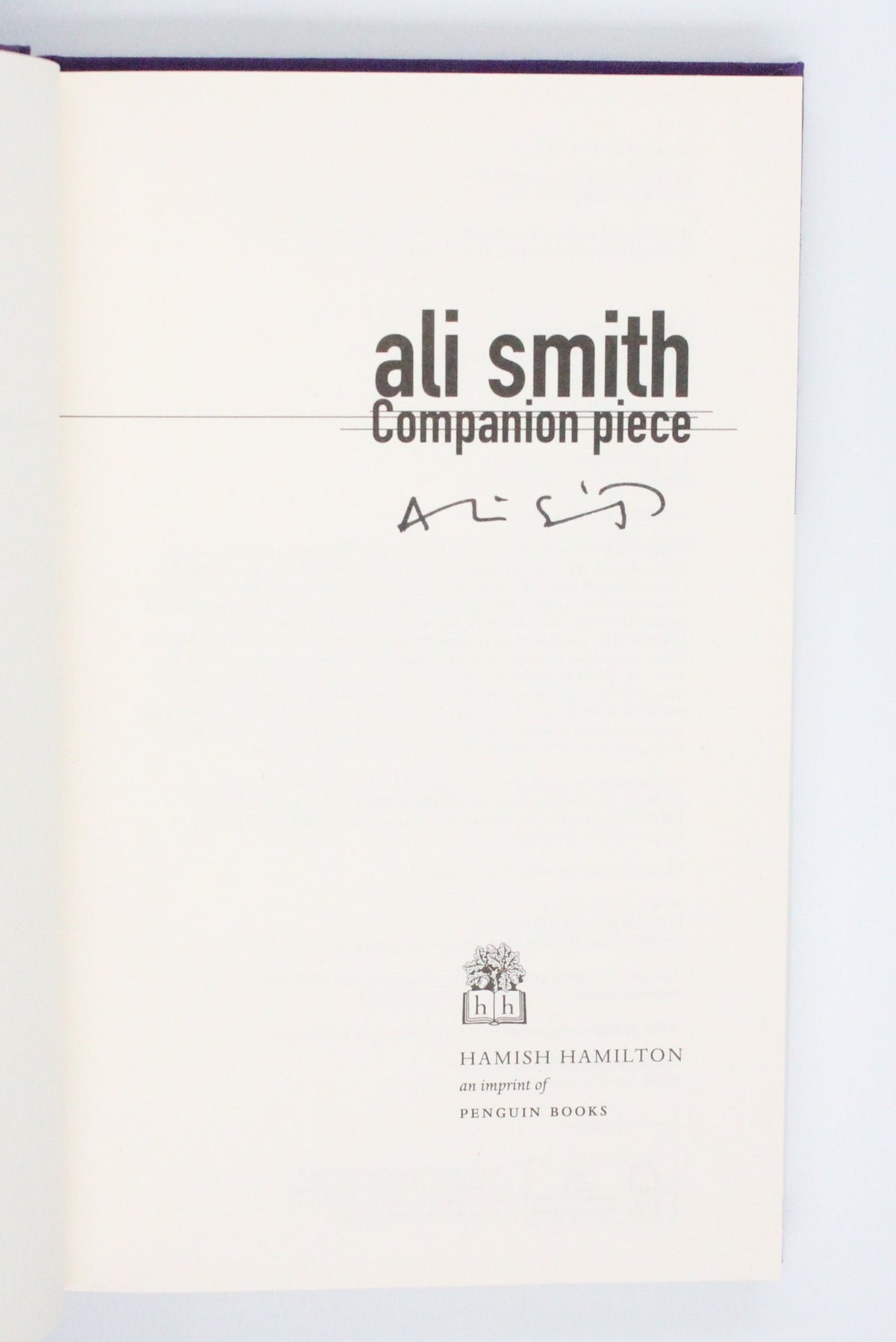 2022 Companion Piece by Ali Smith