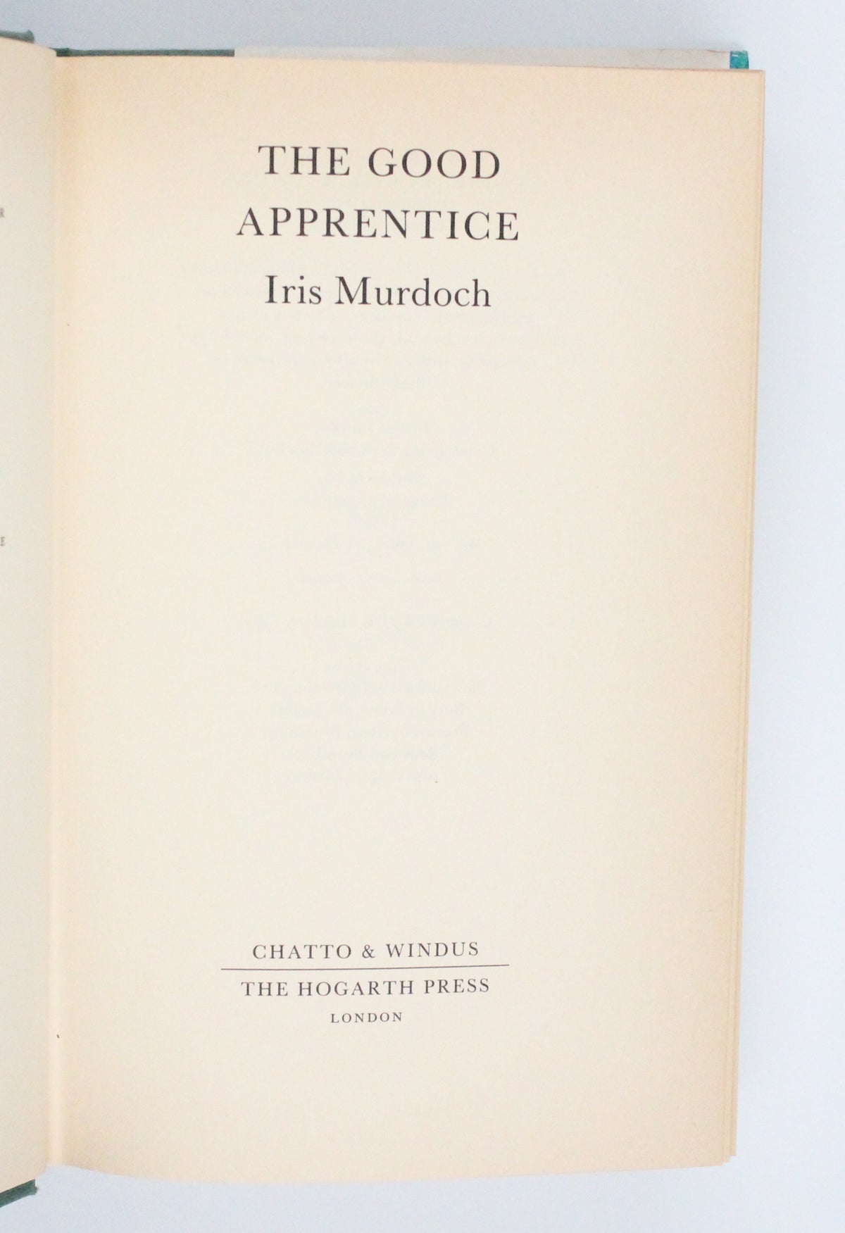 1985 The Good Apprentice by Iris Murdoch