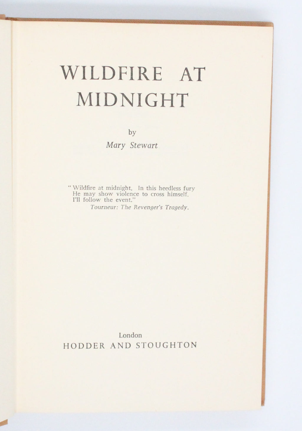 1956 Wildfire at Midnight by Mary Stewart