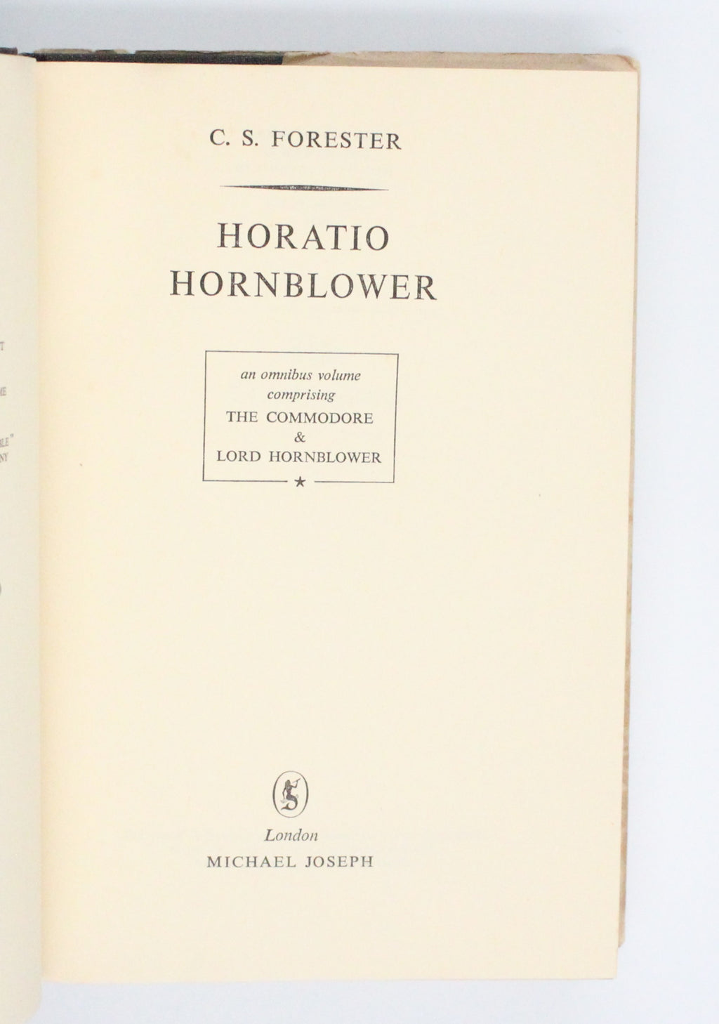1952 Horatio Hornblower by C. S. Forester