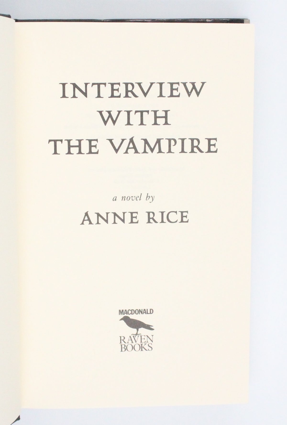 1976 Interview With the Vampire by Anne Rice