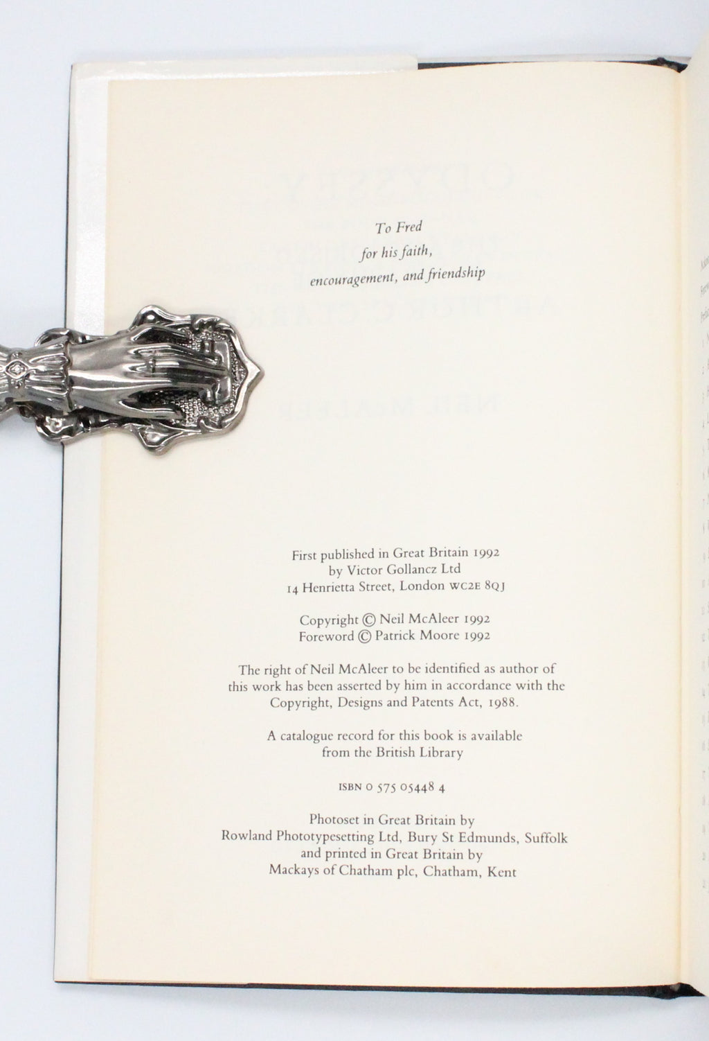 1992 Odyssey The Authorised Biography of Arthur C. Clarke by Neil McAleer