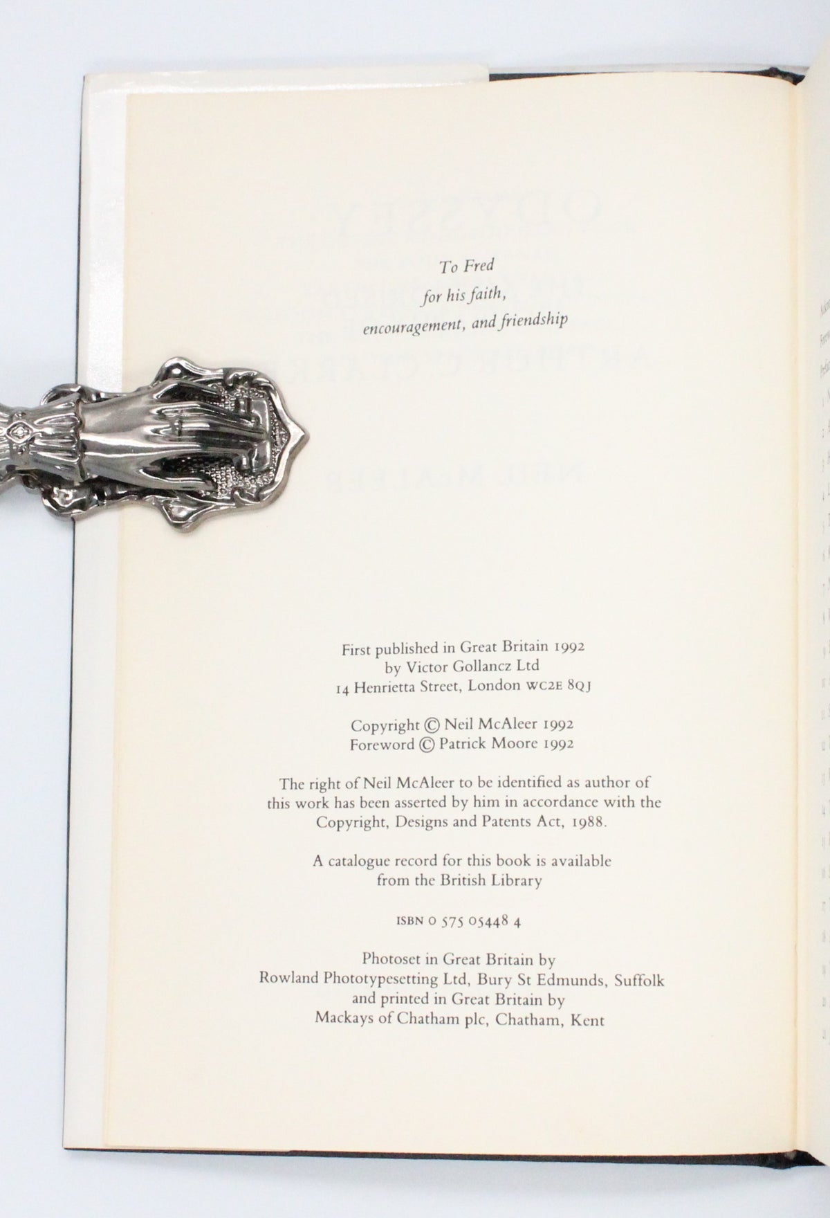 1992 Odyssey The Authorised Biography of Arthur C. Clarke by Neil McAleer