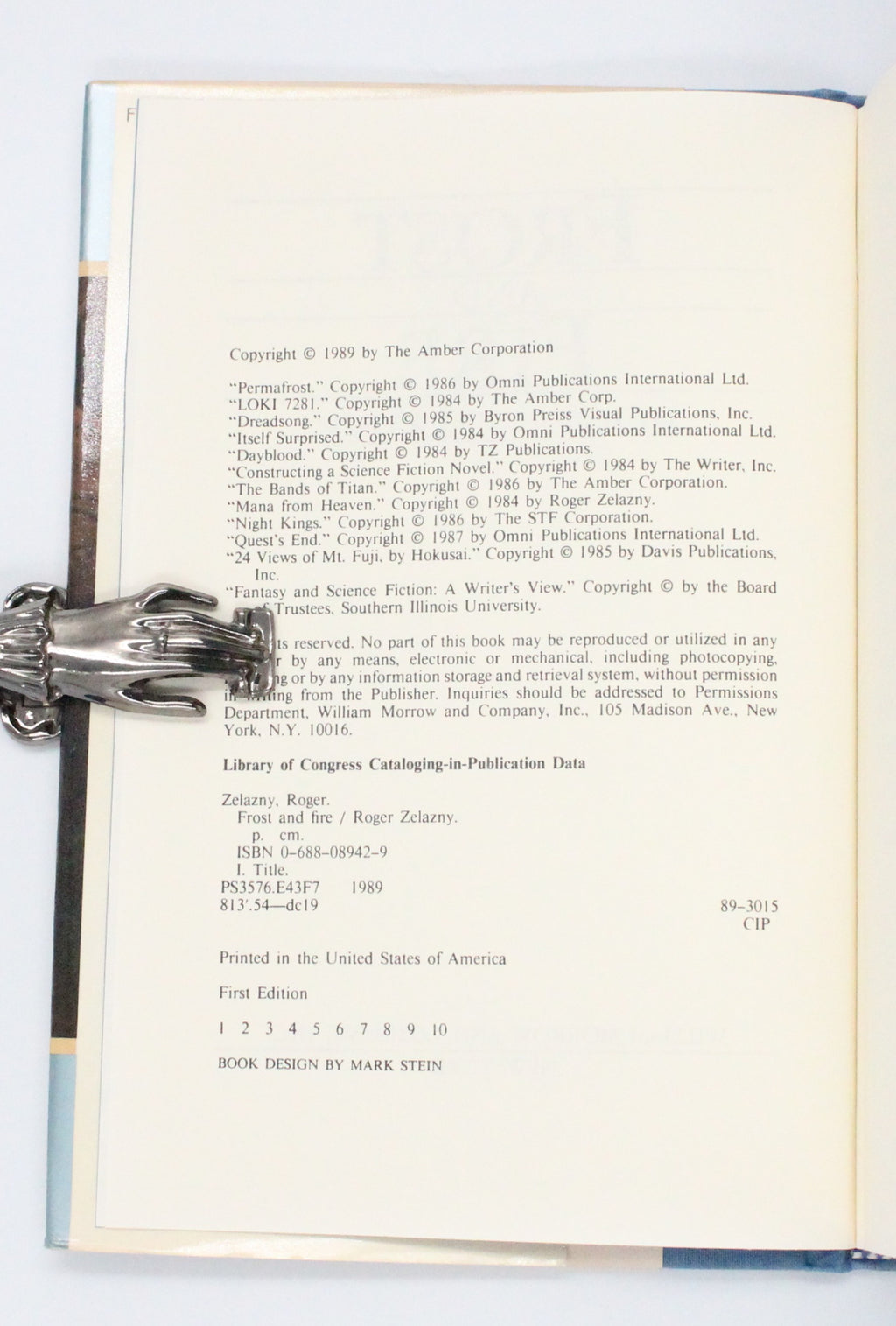 1989 Frost and Fire by Roger Zelazny