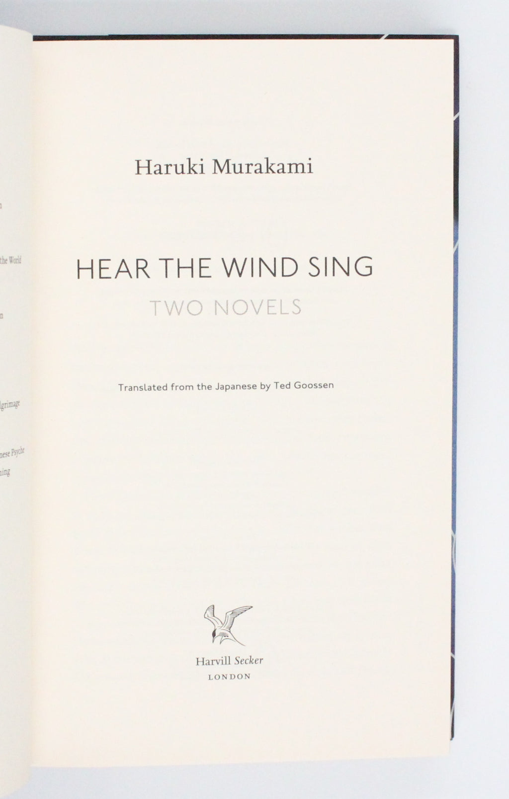 2015 Hear the Wind Sing; Pinball 1973 by Haruki Murakami