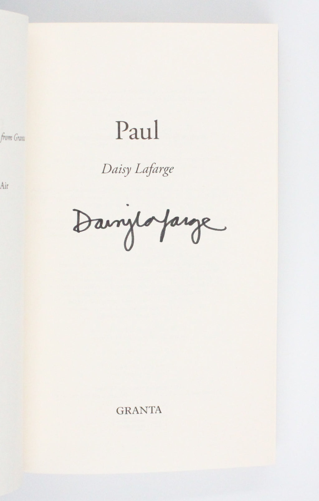 2021 Paul by Daisy Lafarge
