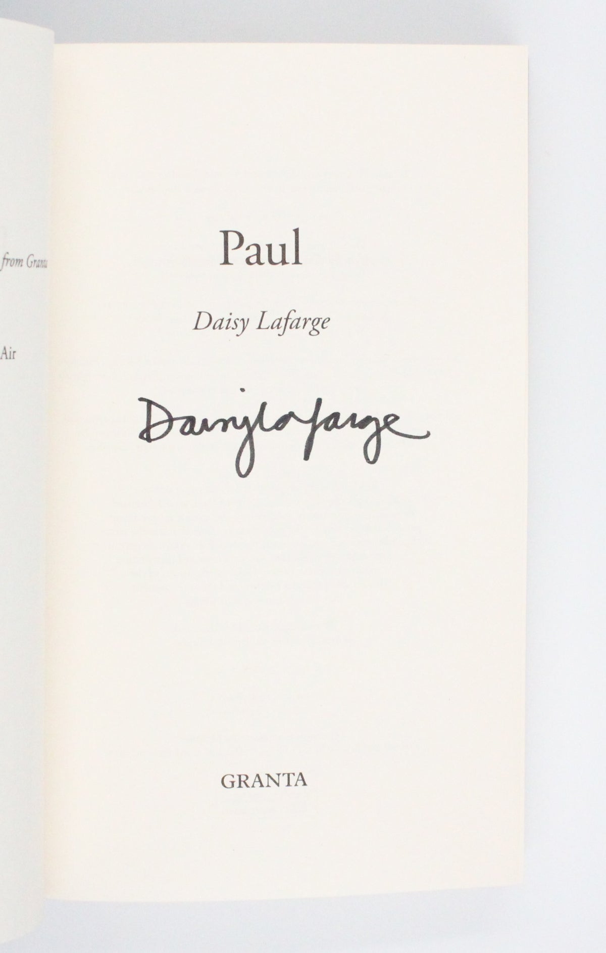 2021 Paul by Daisy Lafarge