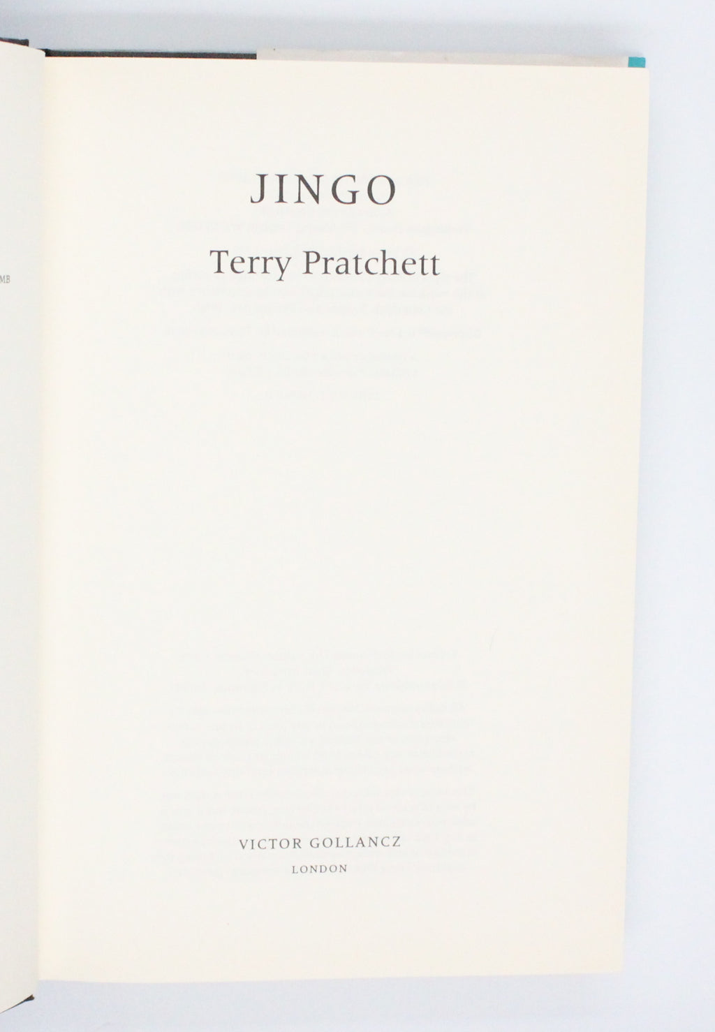 1997 Jingo by Terry Pratchett