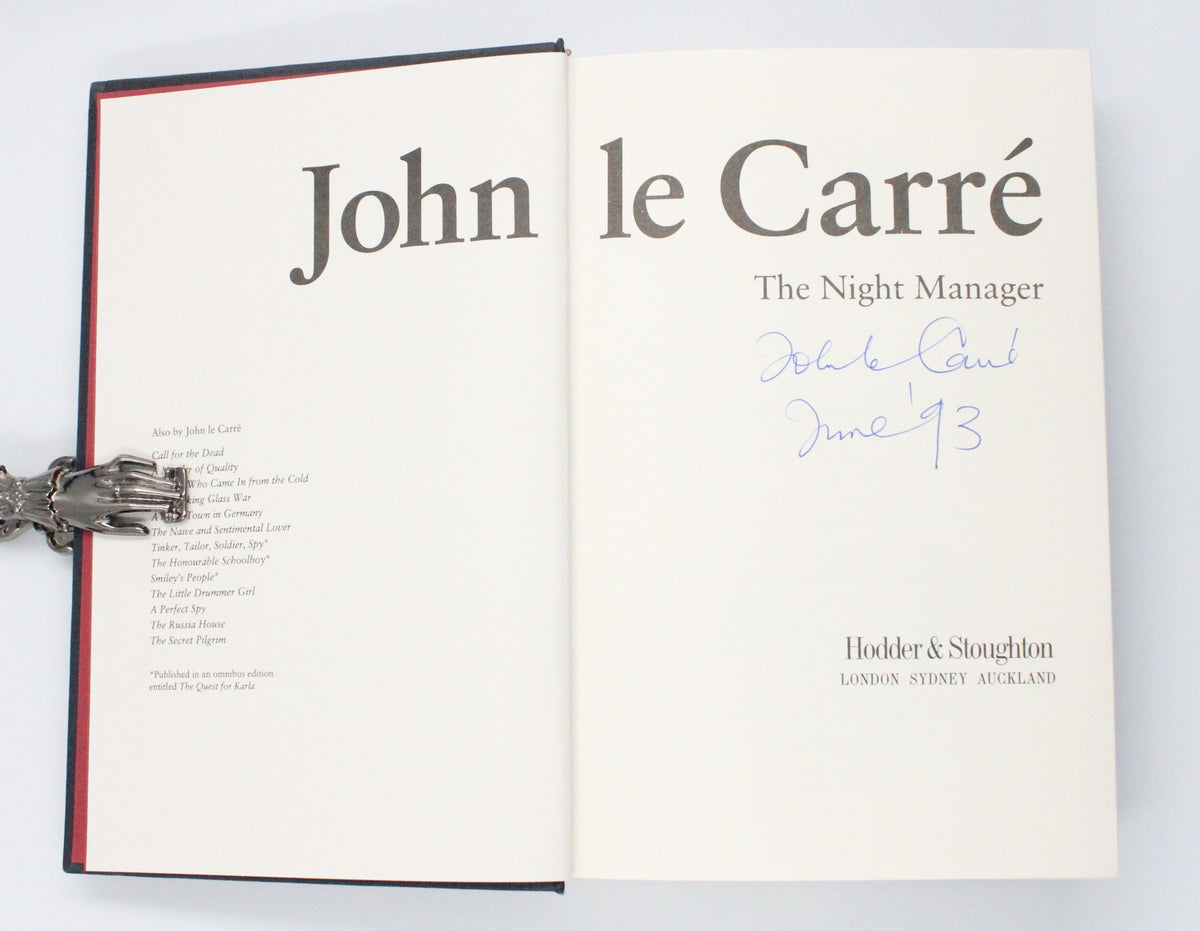 1993 The Night Manager by John Le Carre