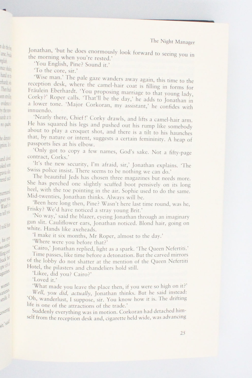 1993 The Night Manager by John Le Carre