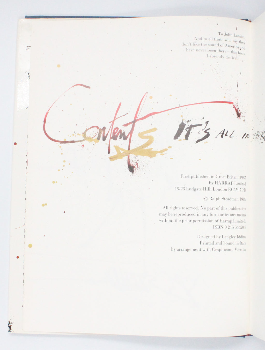 1987 Scar Strangled Banger by Ralph Steadman
