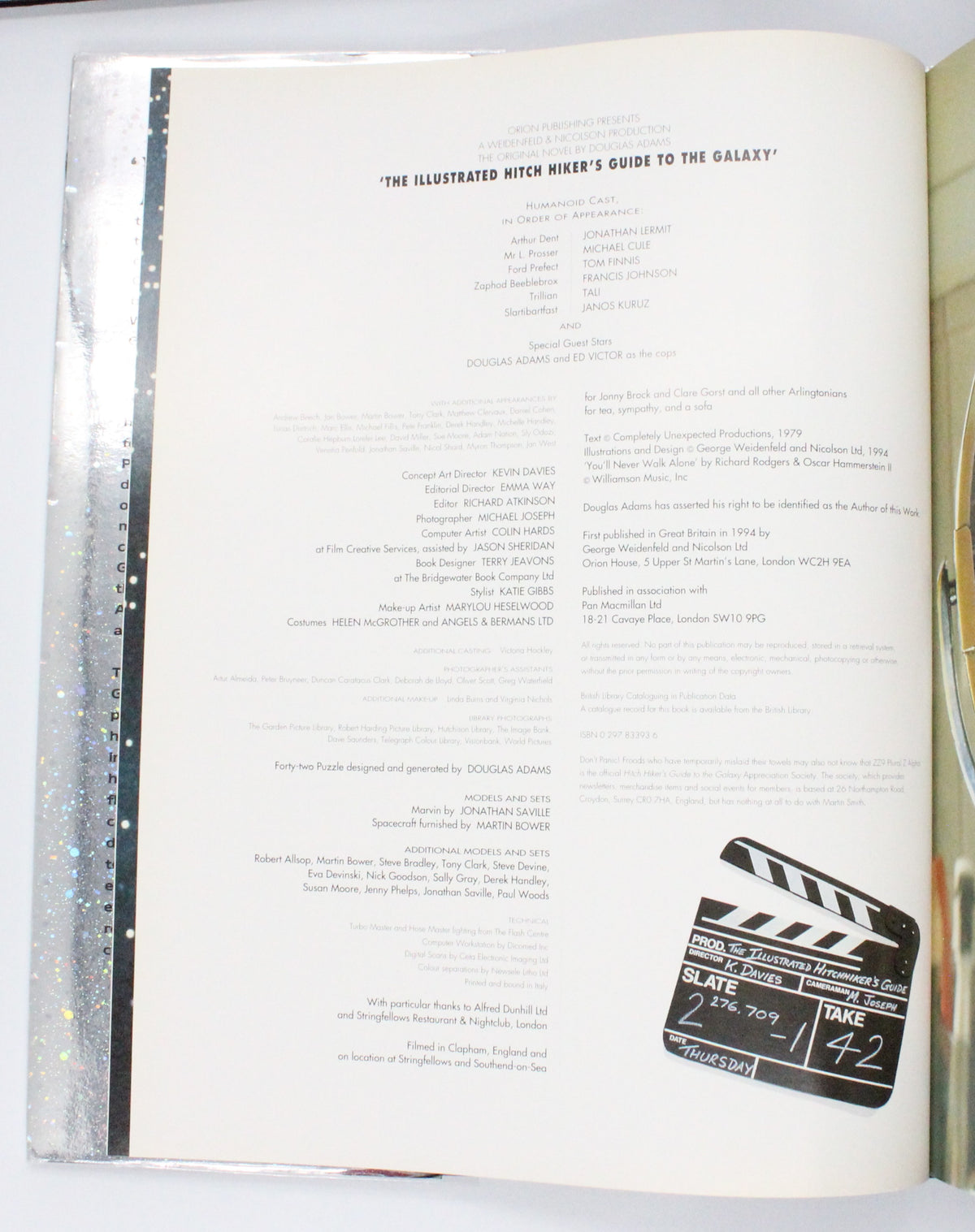 1994 The Illustrated Hitch-Hiker's Guide to The Galaxy by Douglas Adams