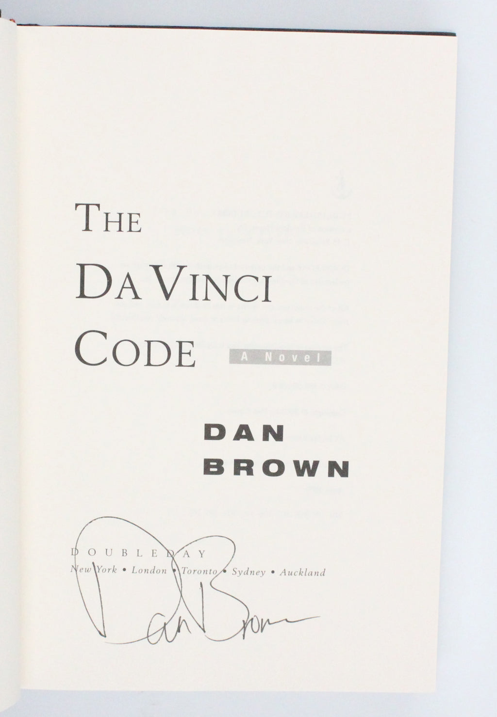 2003 The Da Vinci Code by Dan Brown