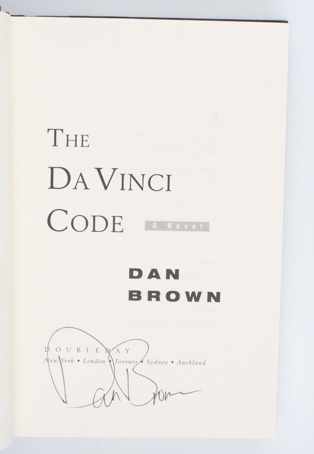 2003 The Da Vinci Code by Dan Brown
