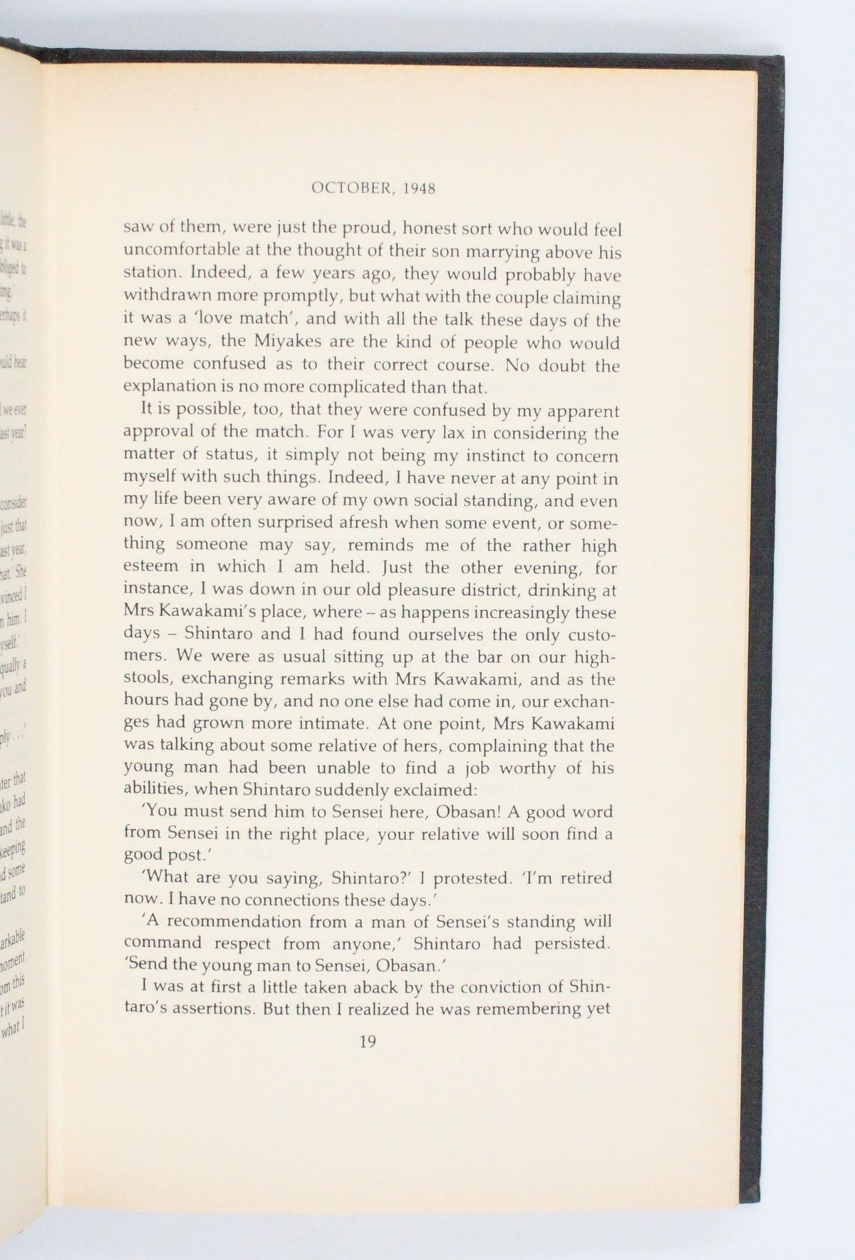 1987 An Artist of The Floating World by Kazuo Ishiguro